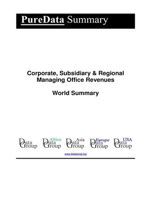 cover image of Corporate, Subsidiary & Regional Managing Office Revenues World Summary